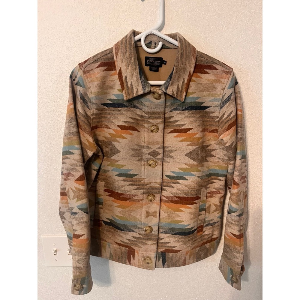 Pendleton Woolen Mills Women's Jacket - Size M, 100% Virgin Wool